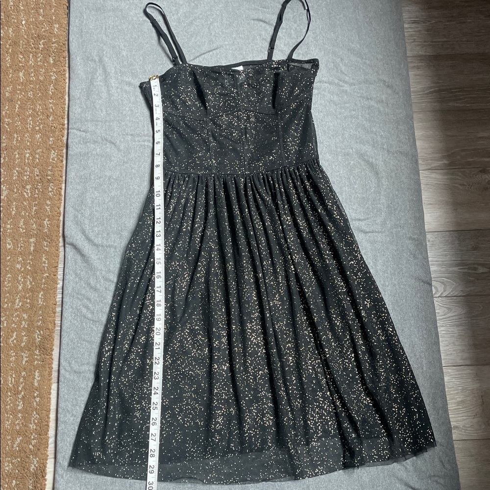 H&M Black Dress with Gold Speckles